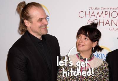 David Harbour & Lily Allen Got A Sin City Wedding License — Did They ALREADY Get Married?! - perezhilton.com