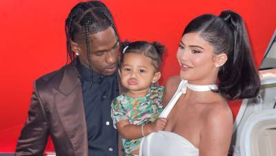 Kylie Jenner Travis Scott Try Taking Pics With Stormi, 2, But She Won’t Sit Still – Watch - hollywoodlife.com