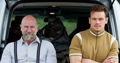 Outlander stars Sam Heughan and Graham McTavish reveal cover for new Clanlands Book - www.dailyrecord.co.uk