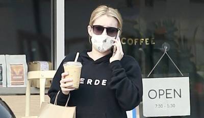 Pregnant Emma Roberts Heads Out on Coffee Run - www.justjared.com