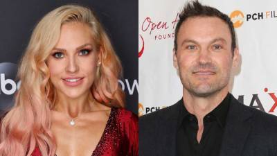 Sharna Burgess Fields a Question About Her Relationship Status After PDA with Brian Austin Green - www.etonline.com