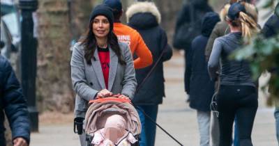 Pregnant Christine Lampard goes for walk with daughter Patricia, two, after announcing baby news - www.ok.co.uk - county Hyde