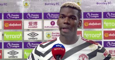 Paul Pogba criticises referee after Manchester United win vs Burnley - www.manchestereveningnews.co.uk - Manchester
