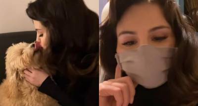 VIDEOS: Selena Gomez receives sloppy kisses from her puppy before she heads to the sets of her upcoming series - www.pinkvilla.com - county Love
