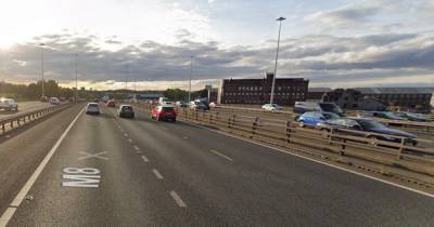 Five-car crash on Glasgow M8 involving two HGVs as cops race to scene - www.dailyrecord.co.uk