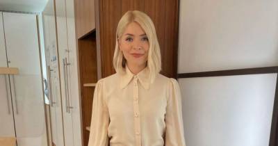 Holly Willoughby channels Hollywood glam on This Morning in classic shirt - copy her look from £16.99 - www.ok.co.uk