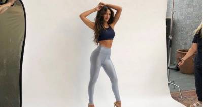 Michelle Keegan stuns in crop top and skin-tight leggings in behind-the-scenes photoshoot snaps - www.ok.co.uk