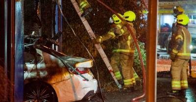 Police investigate "deliberate" fire in Bridge of Earn which destroyed car and damaged two homes - www.dailyrecord.co.uk - Scotland