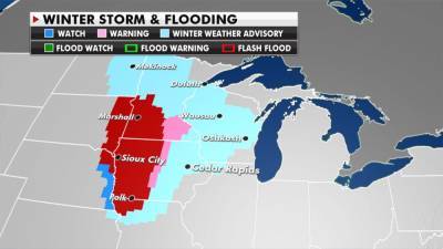 Blizzard will bring heavy snow and strong winds to Upper Midwest - www.foxnews.com - state Mississippi