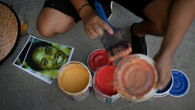 AP PHOTOS: Venezuelan street artist seeks to inspire - abcnews.go.com - Venezuela