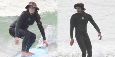Another Day, Another Set of Photos of Leighton Meester & Adam Brody at the Beach! - www.justjared.com - Malibu