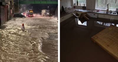 'I looked out and it was a flood': Residents' homes devastated by 'raging torrent' after water main bursts at 5am - www.manchestereveningnews.co.uk