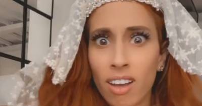 Stacey Solomon shares hilarious video of herself being horrified after trying on a veil ahead of wedding - www.ok.co.uk