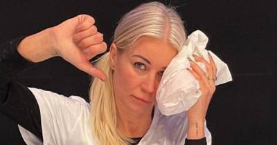 Denise Van Outen shares aftermath pictures of Dancing On Ice fall which left her with a discloated shoulder - www.ok.co.uk
