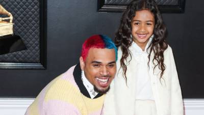 Chris Brown Hugs His Baby Girl Royalty, 6, Warmly As They Hang With Her Friend: See Pic - hollywoodlife.com
