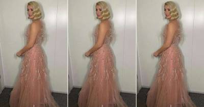 Holly Willoughby's pink feathered Dancing on Ice gown is total showstopper - www.msn.com
