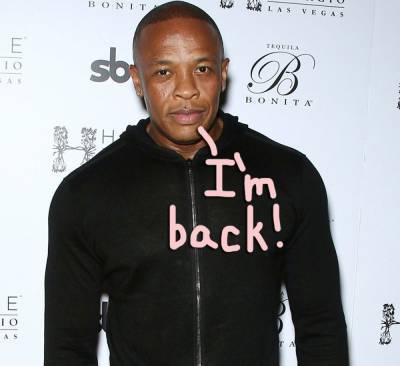 Dr. Dre Returns To The Studio For The First Time Since Being Released From Hospital After Brain Aneurysm - perezhilton.com