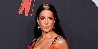 Halsey Shares Off Bold 'About Face' With Blue Wig Before Celebrating 'Manic's One Year Anniversary - www.justjared.com
