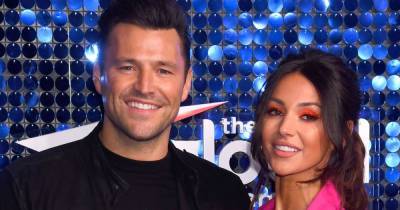 Mark Wright is joined at work by wife Michelle Keegan and pet dogs in adorable snaps - www.ok.co.uk