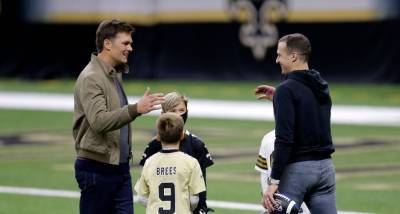 Tom Brady Throws Drew Brees’ Son A Touchdown Pass Follow Likely Last Match-Up For NFL Legends - etcanada.com