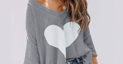 This Heart Sweater Is Completely Adorable for Valentine’s Day and Beyond - www.usmagazine.com
