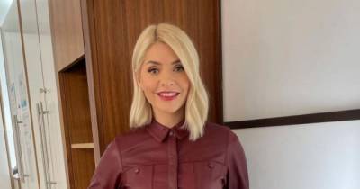 Holly Willoughby stuns fans in £449 leather dress on This Morning - copy her look from £25 - www.ok.co.uk
