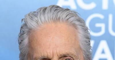 Michael Douglas meets 1-month-old grandson for first time - www.wonderwall.com