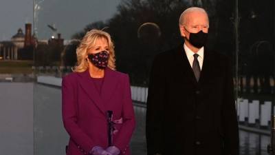 Jill Biden Looks Stunning in Purple Outfit Ahead of the Inauguration - www.etonline.com - New York - Columbia