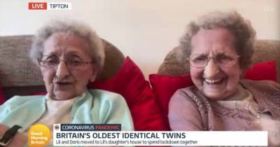 Piers Morgan and Susanna Reid announce death of one Britain's oldest identical twins on GMB after coronavirus battle - www.manchestereveningnews.co.uk - Britain
