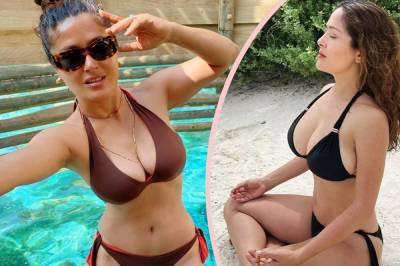 54-Year-Old Salma Hayek Is BLOWING OUR MINDS With Her Bikini Photos! - perezhilton.com
