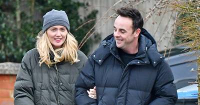 Ant McPartlin looks as loved-up as ever with fiancée Anne-Marie as she shows off engagement ring on walk - www.ok.co.uk