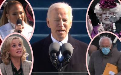 Fashion Icon Bernie! Leslie Knope! Hunger Games! All The Best Joe Biden Inauguration Memes! - perezhilton.com