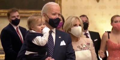 Joe Biden Holds Grandson Beau While Watching 'Celebrating America' Event - www.justjared.com - USA