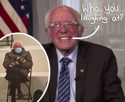 Bernie Sanders Finally Reacts To Those Viral Inauguration Memes! - perezhilton.com