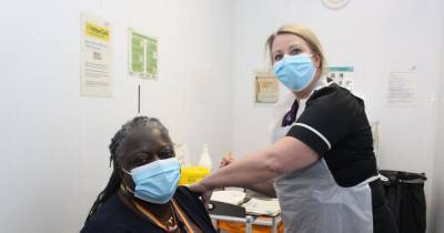 Smiles and thumbs up at coronavirus vaccine centres in Greater Manchester - www.manchestereveningnews.co.uk - Manchester