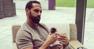 Rio Ferdinand shares 'too cute' photo of himself and baby son in matching loungewear - www.manchestereveningnews.co.uk - Manchester