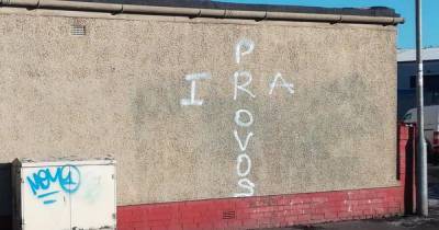 Scots cops hunt yobs after Orange hall targeted with IRA graffiti - www.dailyrecord.co.uk - Scotland - Ireland