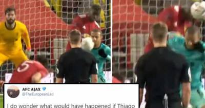 Thiago accused of 'ducking out the way of Fernandes' free-kick' - www.msn.com - Manchester