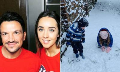 Peter Andre's wife Emily shares precious snaps of mini-me daughter Amelia and son Theo in the snow - hellomagazine.com - Britain