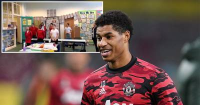 The adorable moment primary school pupils sing heartwarming song dedicated to hero Marcus Rashford - www.manchestereveningnews.co.uk - Britain - Manchester
