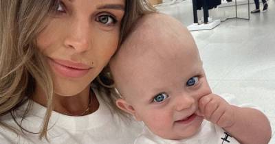Chloe Lewis' one year old son Beau reaches huge milestone as he takes his first steps in adorable video - www.ok.co.uk