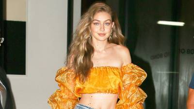 Gigi Hadid Shows Off Her Post-Baby Bod In Cropped Tee In New ‘Back To Work’ Selfie — See Pic - hollywoodlife.com