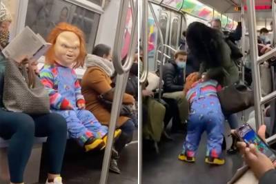 Viral video of ‘Chucky’ subway attack was planned ‘social experiment’ - nypost.com