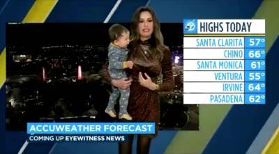 California Weather Anchor Gets An Unexpected Co-Host While Delivering At-Home Forecast - etcanada.com - California