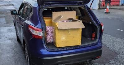 Heading for Cheetham Hill - the haul of fake goods found in the back of a seized car - www.manchestereveningnews.co.uk