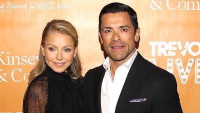 Kelly Ripa Mark Consuelos Prove They Haven’t Aged By Posting Throwback Pics With Their Kids - hollywoodlife.com