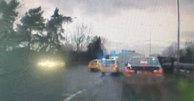 Driver drove wrong way down A34 Kingsway, dumped his van and tried to flee on foot...but didn't get far - www.manchestereveningnews.co.uk - Manchester