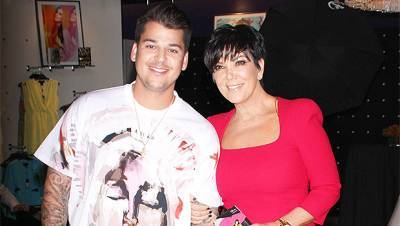 Rob Kardashian Greets Kris Jenner At Airport In Rare Photos Since Shedding Serious Weight In 2020 - hollywoodlife.com