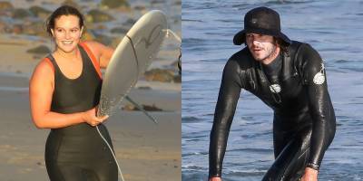Leighton Meester & Adam Brody Go On a Surfing Date in Malibu - www.justjared.com - Malibu
