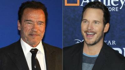 Chris Pratt Is Accidentally Called Chris Evans by His Father-In-Law Arnold Schwarzenegger - www.etonline.com - Ohio - county Evans